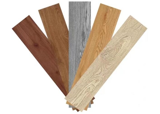 Fire Resistance PVC Wooden Flooring With Vinyl Material For Commercial