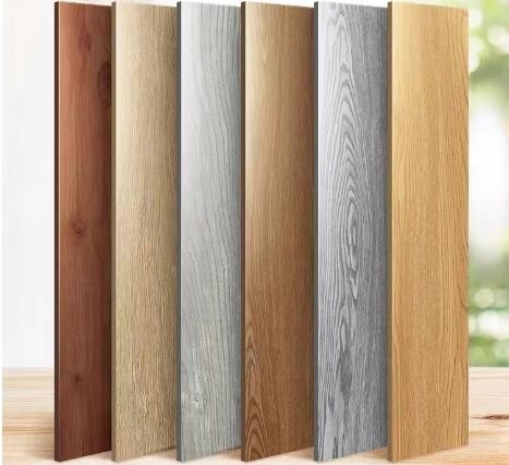 Plank And Tile LVT Vinyl Flooring Flat Edge Type Glossy And Matt Finish